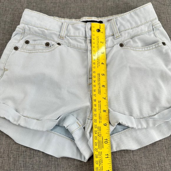 Aeropostale High Waisted Shorty Jean Shorts Size 0 Light Color‎ - Picture 4 of 10